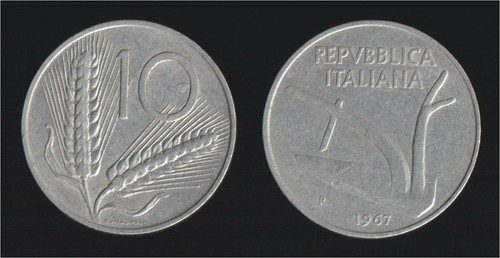 Lire 1967 spighe - spighe,