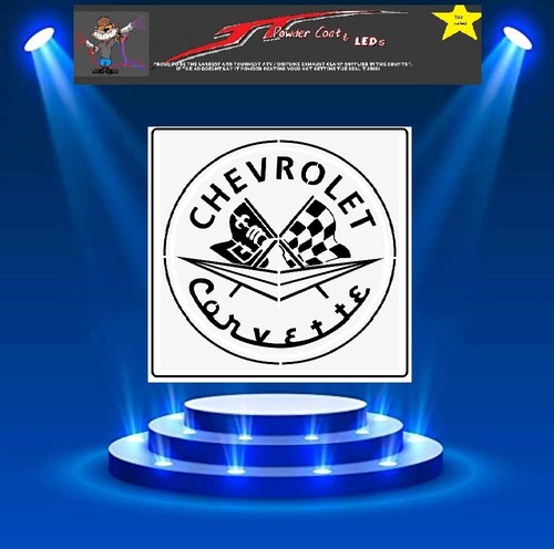 Modello stencil logo - , corvette