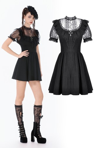 Abito donna dark love nero - abito,