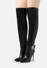 Scarpe da donna scarpa stivali alti Biagiotti 37 tacco spillo sopra ginocchio  