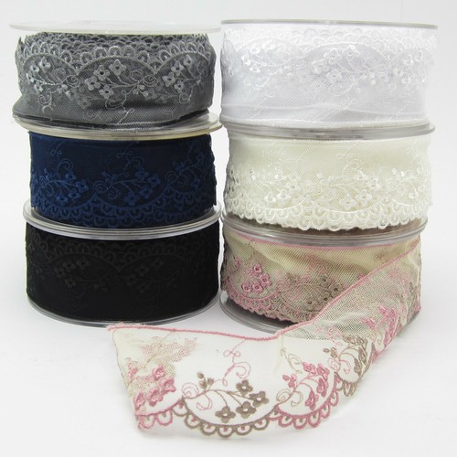 Pizzo tulle ricamo su - pizzo,