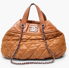 Borsa Chanel In The Mix Tote Trapuntata Pelle di Vitello Iridescente Grande