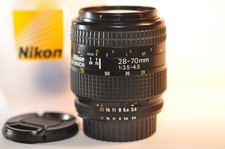 Nikon AF Nikkor 28-70mm f/3.5-4.5 obiettivo FX leggere apertura adesiva NO RITORNO