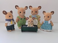 Sylvanian Families Buckley Red Deer Family con bambino stile vintage