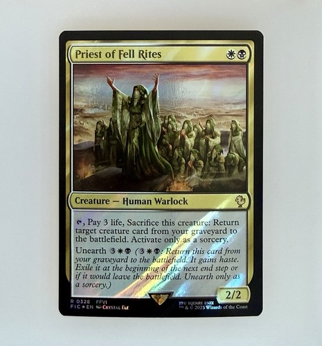 Mtg priest fell - fell, rites