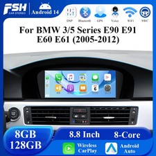 8.8" Android 14 8+128GB CarPlay per BMW E60 E61 E64 E90 E91 E93 autoradio 4G GPS