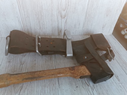 Leather firefighters hook - leather,