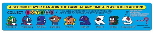 Adesivo bubble bobble arcade - adesivo,