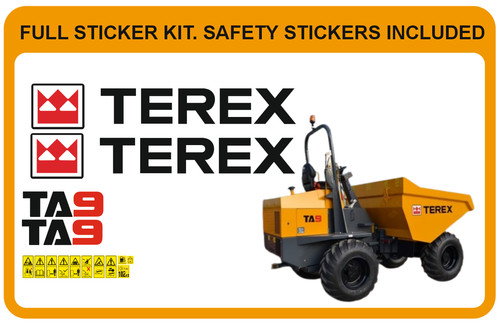 Kit adesivi per dumper terex - adesivi,
