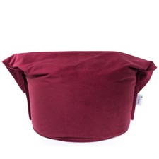 Milano Amore Pouf Sacco - Morbido e Confortevole, Moderno, Colore Rosso Scuro