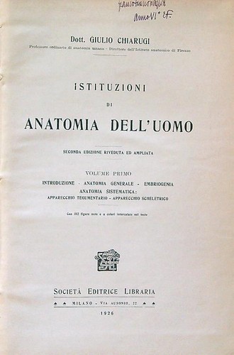Istituzioni anatomia - istituzioni, di