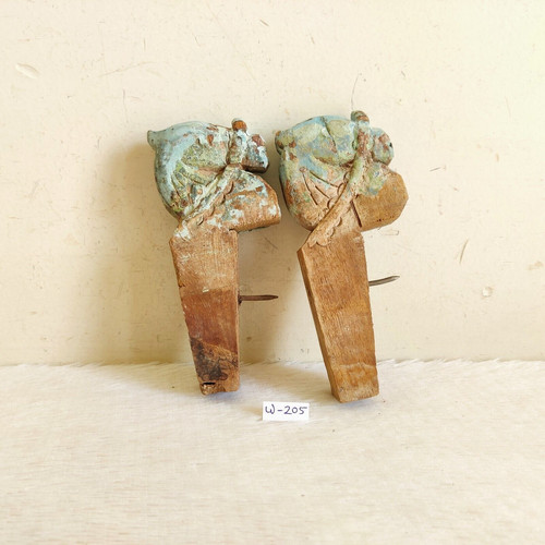 Antico legno cavallo testa - di,