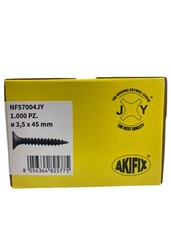 Akifix Viti per cartongesso nere autofilettante NF57004JY Ø 3.5X45 mm 1000PZ