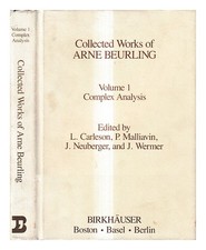 BEURLING, ARNE Le opere raccolte di Arne Beurling, Volume 1: analisi complessa