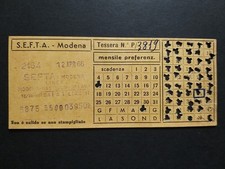 Modena (S.E.F.T.A.). Tessera