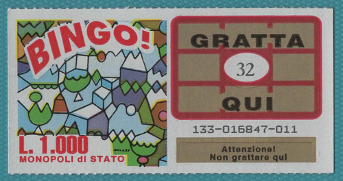 Gratta vinci lotteria bingo - gratta,