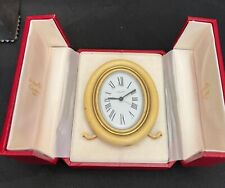 CARTIER Vintage Pendulette BAIGNOIRE Scrivania Tavolo Sveglia Viaggio