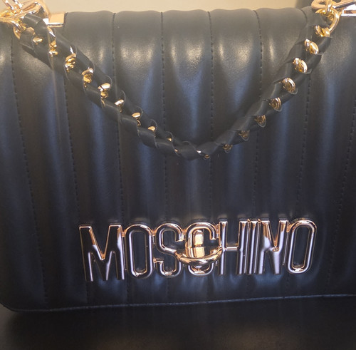Moschino black quilted - black,