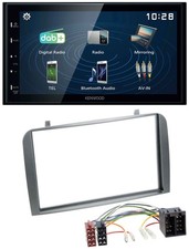 Autoradio Kenwood 2DIN Bluetooth MP3 USB DAB per Alfa Romeo GT 147 00-10 antracite