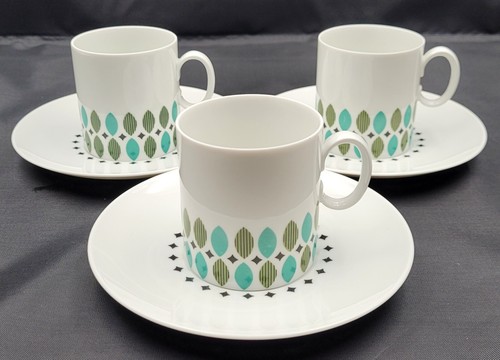 Tre tazze piattini espresso - tazze,