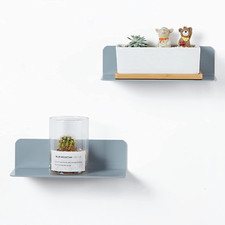 Mensole Da Muro Design 2 Pezzi Con Fermacavi, Mensole Da Parete per Cameretta, B