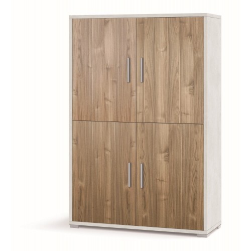 Armadio bianco noce mobile 160 - noce,