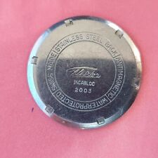 fondello ghitor ref. 2003 watch case back stainless steel parts old vintage rare