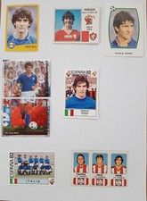 8 FIGURINE PAOLO ROSSI ORIGINALI PANINI ROOKIE 1976 1977 1979-80 maglia psa bgs
