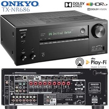 ONKYO TX-NR686 Ricevitore di rete 7.2 THX Dolby ATMOS DTS:X WiFi Chromecast eARC