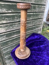 Vintage Hand Carved Table Lamp