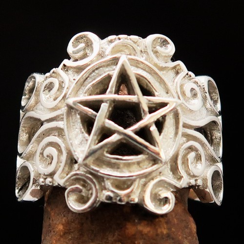 Anello pentagramma magia nera - pentagramma,,