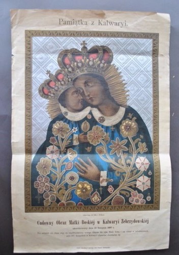 Cromolitografia madonna con - madonna,