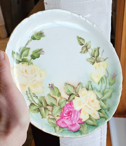Piatto armadio rose dipinte - , a