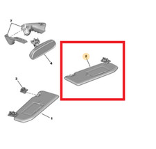 FRONT RIGHT SUN VISOR PSA