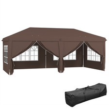 Gazebo Pop Up 3x6m Marrone
