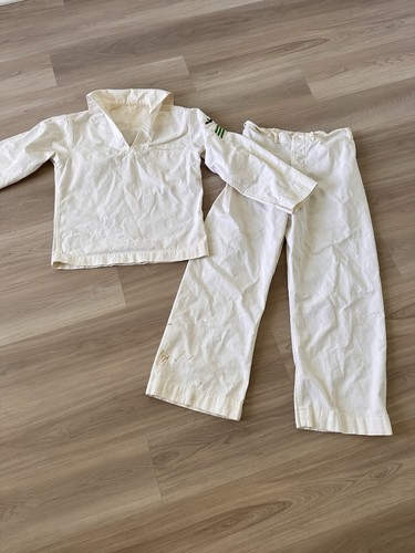 Vintage navy sailor bianco - us,