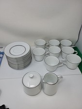 Noritake 6527 Galaxy Japan, 8 tazzine da caffè, 12 piattini, zuccheriera e crema 