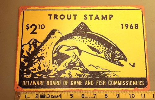 Timbro trota delaware 1968 - delaware,