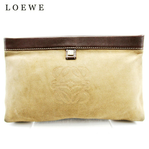 Loewe anagram clutch - anagram, beige
