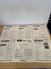 Lotto 6 Istruzioni Operative Pioneer SA-608 Tx-608 Ct-f600 Pl-255 Cb-800