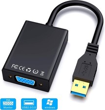 ✅Adattatore USB a VGA, USB 3.0/2.0 a VGA Convertitore 1080P (Maschio a Femmina)