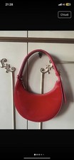 FURLA Borsa Bag a Mano a Spalla Vera Pelle Rossa laccata Listino 250€