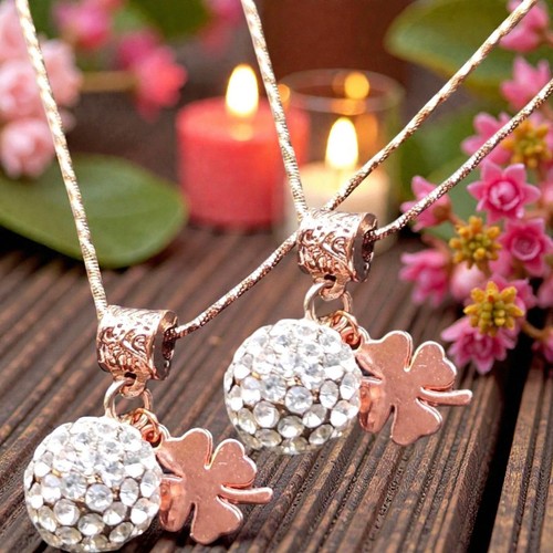 Strass perle pendente catena - perle,