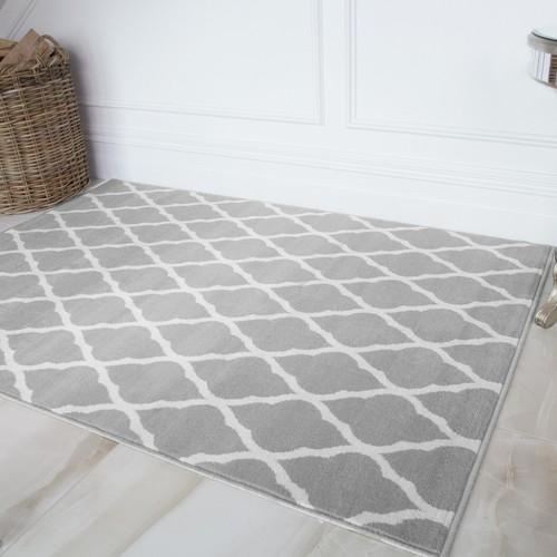 Tappeto runner grigio avorio