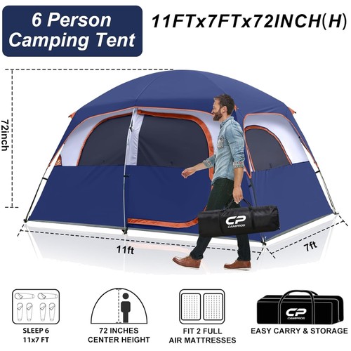 Ampia tenda famiglia - , 6