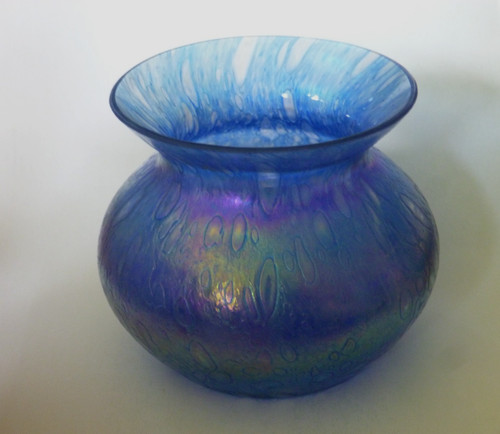 Vaso vetro artistico airone - vaso,