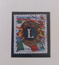 Francobolli Italia 1967 - Anniversario Fondazione Lions Club - Usato