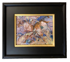 Farfalla olio su metallo