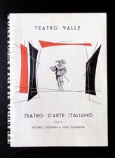AMLETO DI SHAKESPEARE VITTORIO GASSMAN E LUIGI SQUARZINA TEATRO VALLE 1952