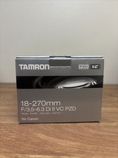 Obiettivo Tamron 18-270mm f3.5-6.3 Di II VC per Canon EF documenti originali ottimo
